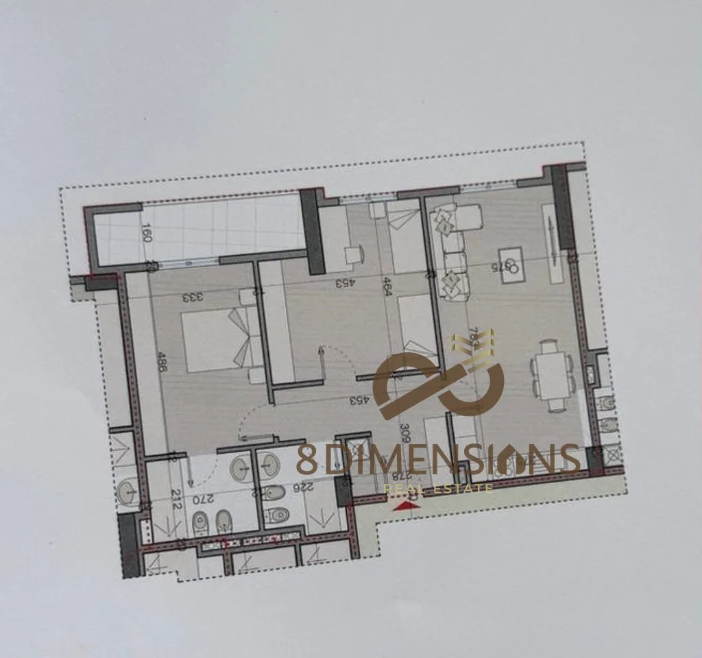 Apartament 2+1 në shitje në Astir, Tiranë, 120 m². Foto 1 nga 1
