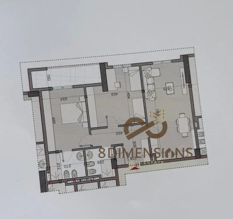Apartament 2+1 në shitje në Astir, Tiranë, 120 m²