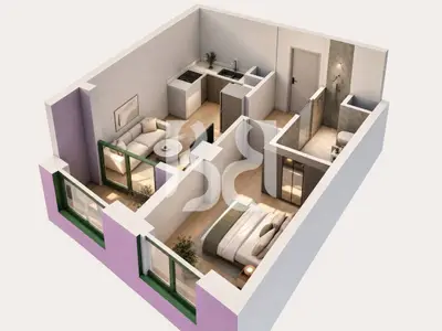Studio for sale in Shkozë, Tirana, 54 m². Photo 2 of 3