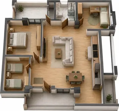 Apartament 1+1 në shitje në Pogradec, Korce, Pogradec, 88 m². Foto 4 nga 5