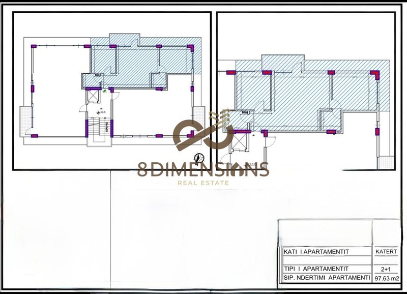 Apartament 2+1 në shitje në Farkë, Tiranë, 98 m²