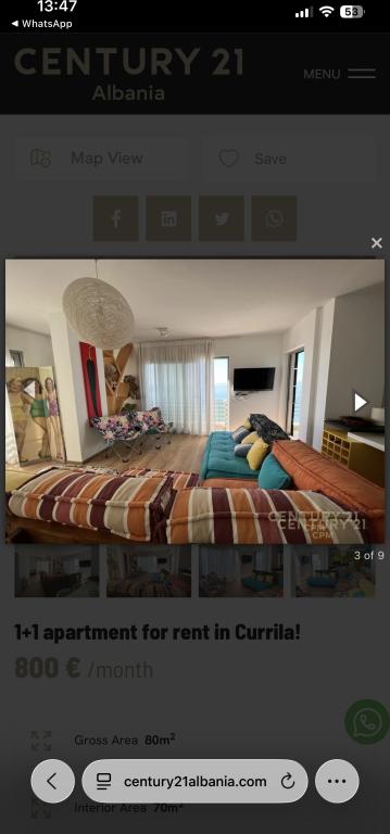 Apartament 1+1 me qera në Rruga e Currilave, Durrës, 80 m². Foto 5 nga 9