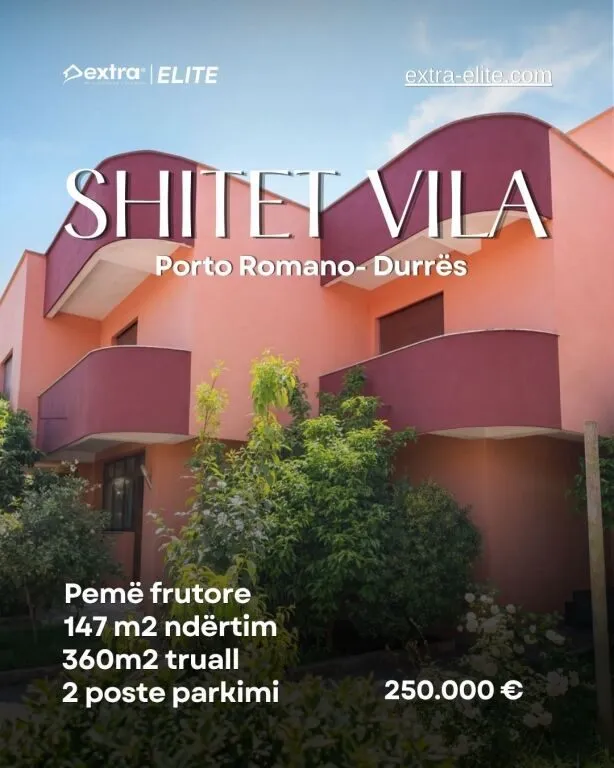 Villa for sale in Porto Romano, Durrës, 507 m². Photo 1 of 12
