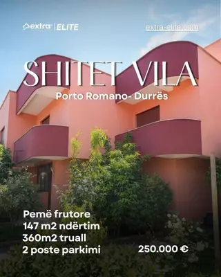 Villa for sale in Porto Romano, Durrës, 507 m². Photo 1 of 12