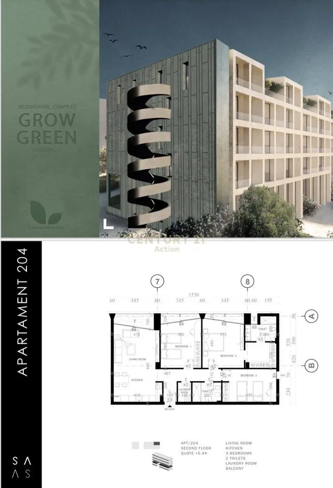Apartament 3+1 në shitje në Rruga Gjon Krisli, Tiranë, 147 m². Foto 1 nga 1