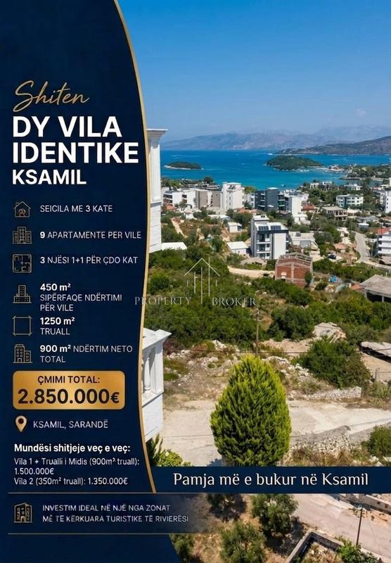 Vilë 1+1 në shitje në Ksamil, Sarande, Ksamil, 900 m². Foto 2 nga 2