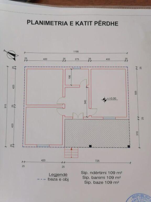 Shtëpi private në shitje në Ish Fabrika e Tullave, Vlorë, 305 m². Foto 3 nga 12