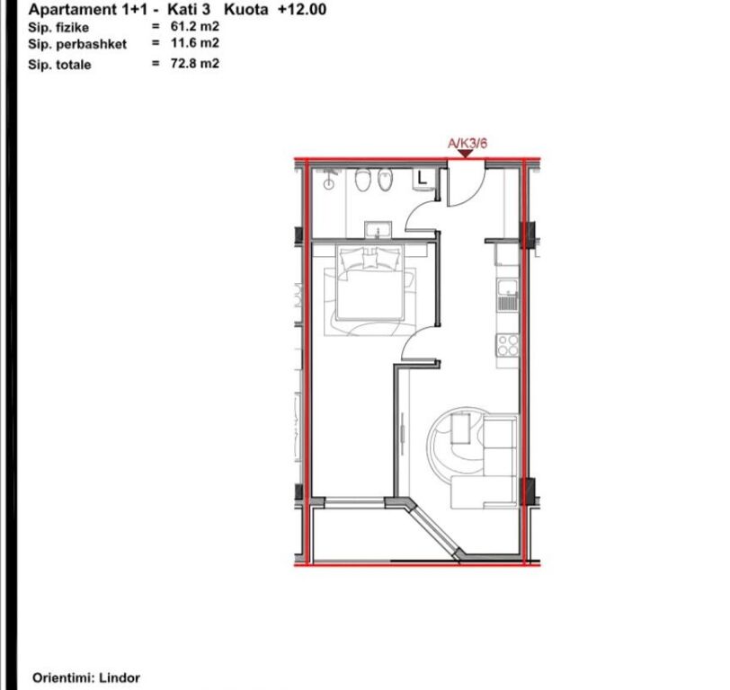Apartment 1+1 for sale in Paskuqan, Kamëz, 70 m². Photo 3 of 3