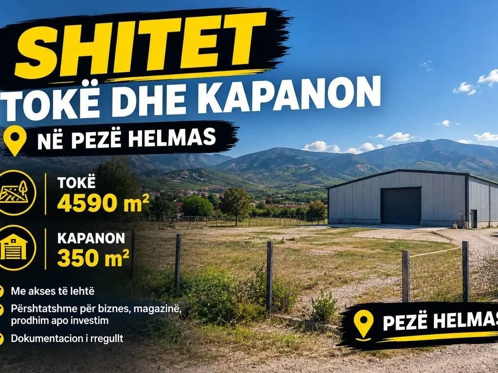 Tokë në shitje në Peze, Tiranë, 4 590 m². Foto 1 nga 1
