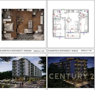 Apartament 2+1 në shitje në Qerret, Tiranë, 86 m². Foto 5 nga 5