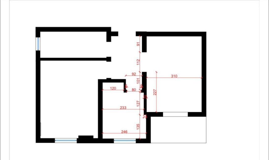 Apartament 2+1 në shitje në Rruga Ndre Mjeda, Tiranë, 76 m². Foto 3 nga 3