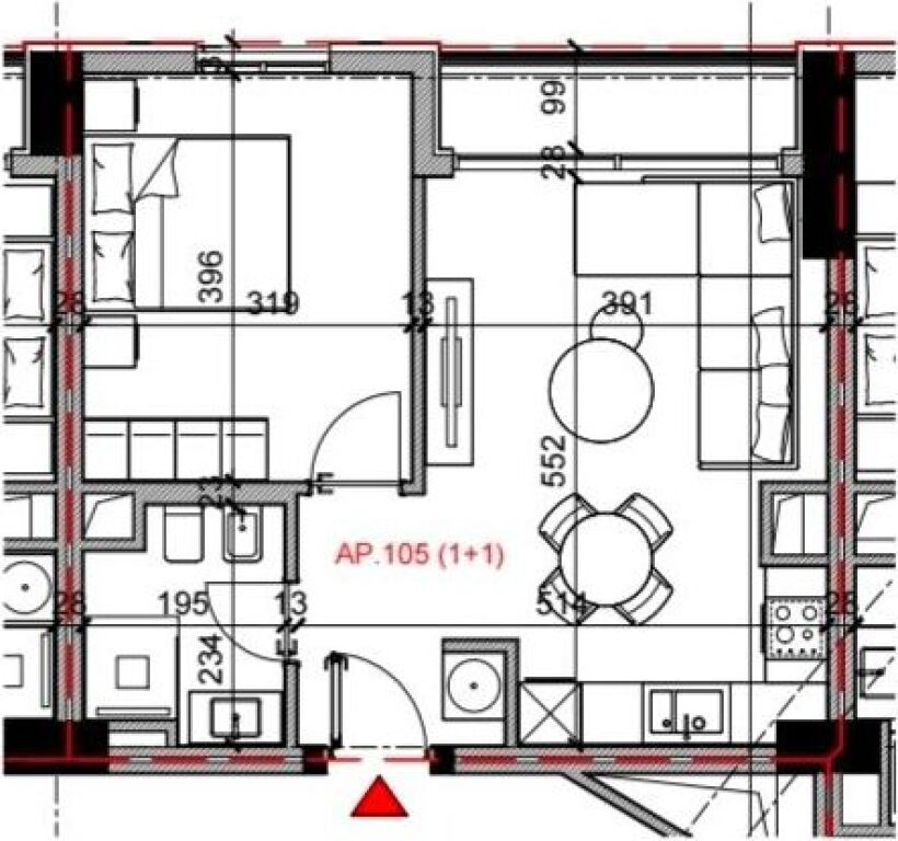 Appartamento 1+1 in vendita a Rruga Bardhyl, Tirana, 63 m²