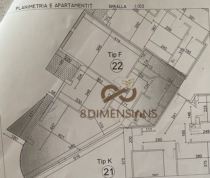 Appartamento 2+1 in vendita a Yzberisht, Tirana, 118 m²
