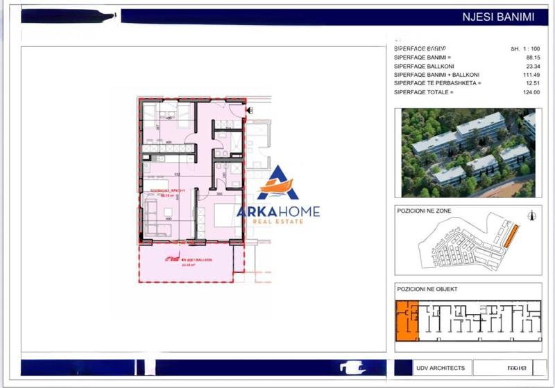 Apartament 2+1 në shitje në Farkë, Tiranë, 124 m²