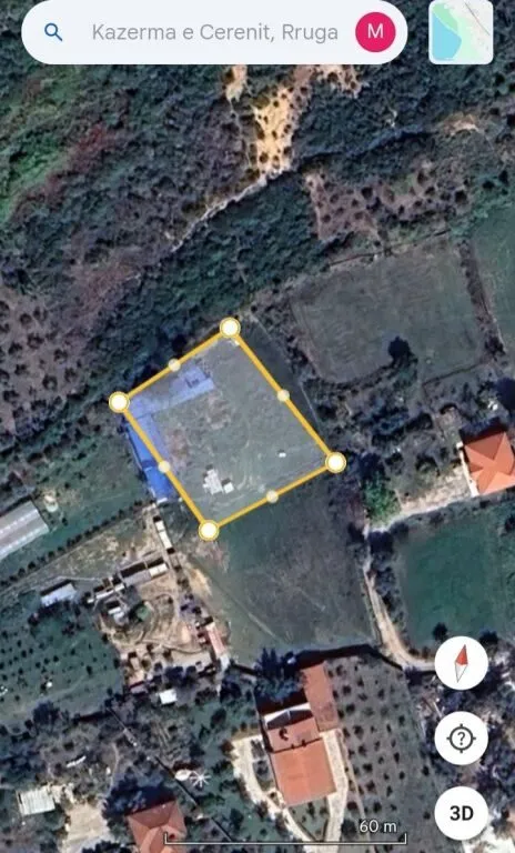 Tokë në shitje në Rruga e Rexhekrit, Tiranë, 3 100 m². Foto 1 nga 3
