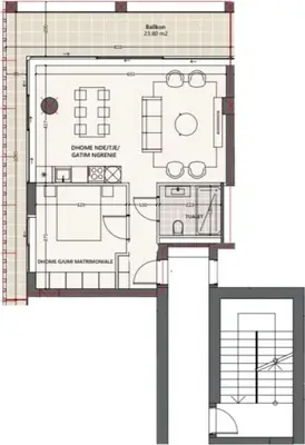 Apartment 1+1 for sale in Vlore, Vlorë, 94 m². Photo 3 of 4