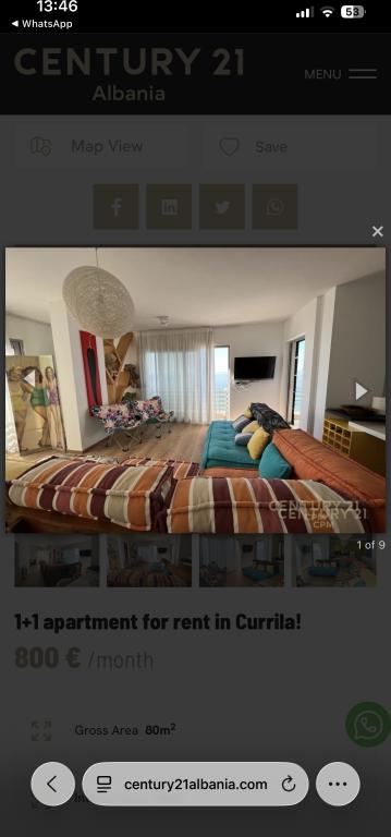 Apartament 1+1 me qera në Rruga e Currilave, Durrës, 80 m². Foto 7 nga 9