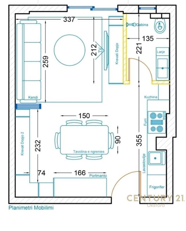 Apartament 1+1 në shitje në Orikum, Vlorë, 45 m²