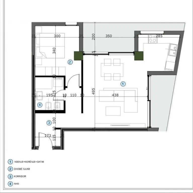 Appartamento 1+1 in vendita a Kashar, Tirana, 85 m². Foto 1 di 1