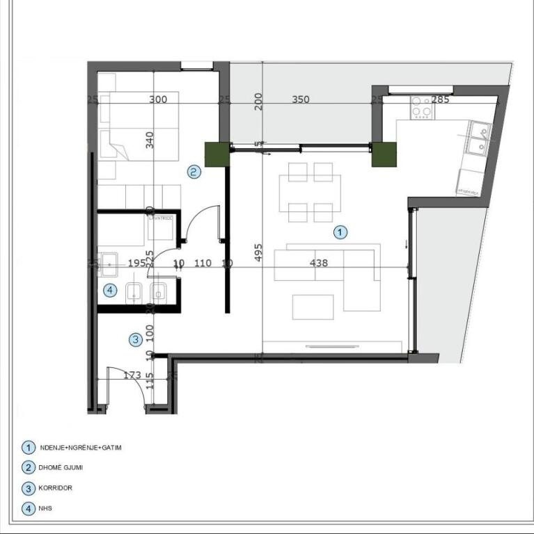 Appartamento 1+1 in vendita a CasaItalia - MegaOutlet, Tirana, 85 m²