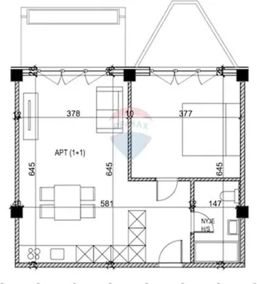 Garsoniere në shitje në Kune, Shëngjin, 70 m². Foto 3 nga 4