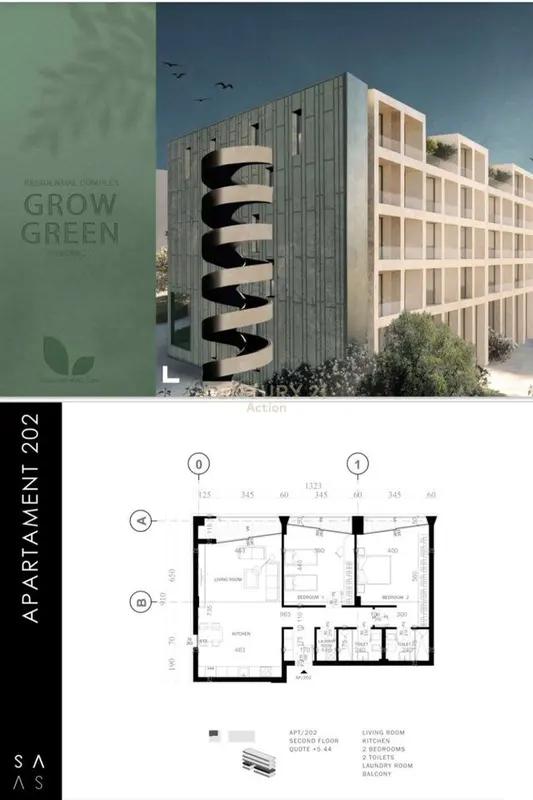Appartamento 1+1 in vendita a Rruga Gjon Krisli, Tirana, 72 m²