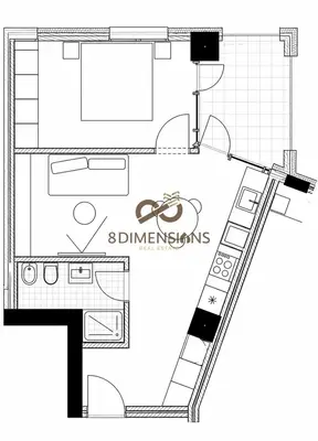 Apartament 1+1 në shitje në Astir, Tiranë, 63 m². Foto 2 nga 2