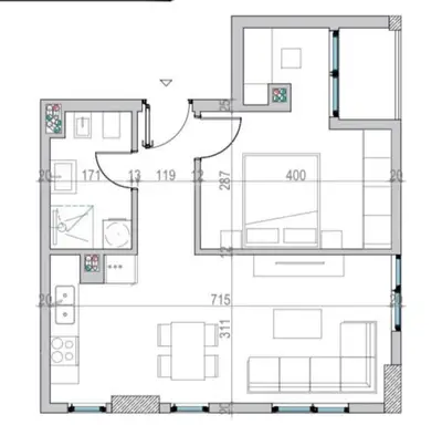 Apartament 1+1 në shitje në Golem, Kavajë , Albania, Durres, Golem, 65 m². Foto 2 nga 2