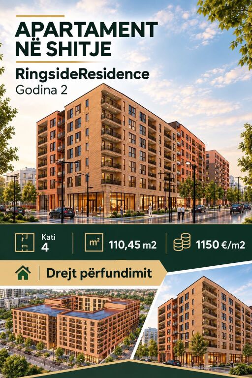 Apartment 2+1 for sale in Paskuqan, Kamëz, 110 m²