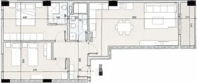 Apartament 2+1 në shitje në Bathore, Kamëz, 101 m². Foto 3 nga 3