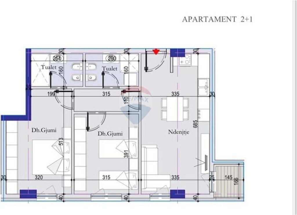 Apartment for sale in Casa Italia, Tirana, 88 m². Photo 3 of 3