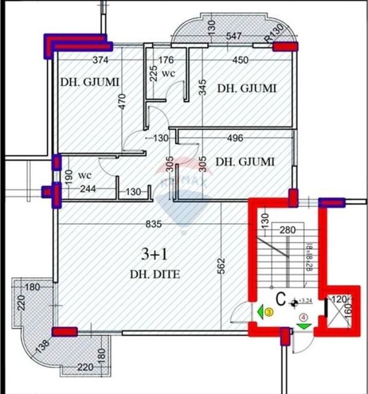 Apartment for sale in Liqeni i Farkes, Tirana, 150 m². Photo 2 of 3