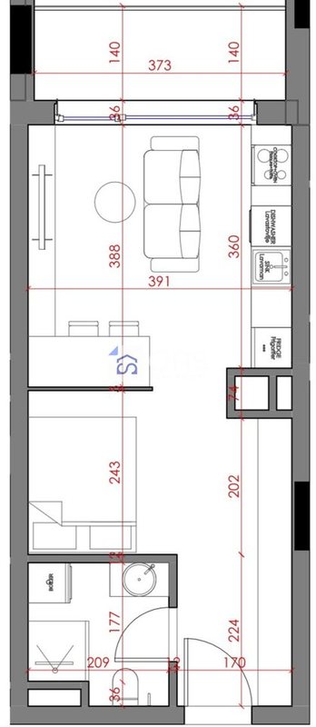 Apartament 1+1 në shitje në Paskuqan, Kamëz, 53 m². Foto 2 nga 2