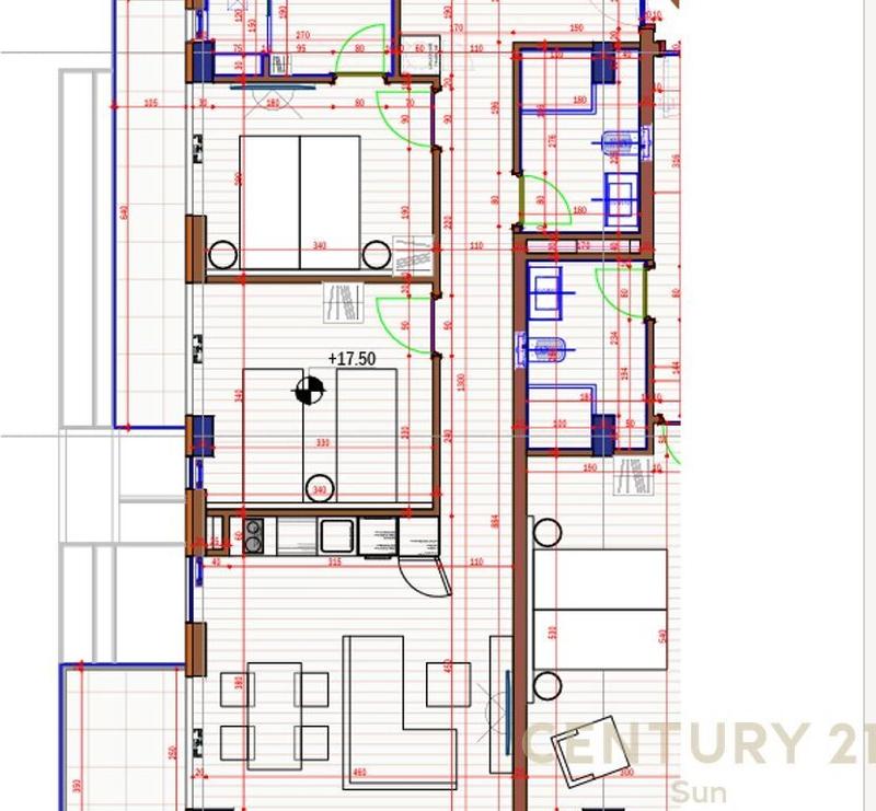 Appartamento 2+1 in vendita a Shetitorja, Saranda, 103 m²