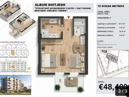 Garsoniere në shitje në Rruga Liria, Durrës, 38 m². Foto 6 nga 6