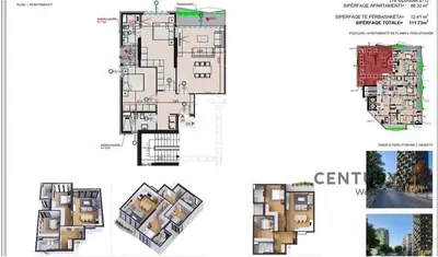 Apartament 2+1 në shitje në Rruga Sami Frashëri, Tiranë, 111 m². Foto 5 nga 5