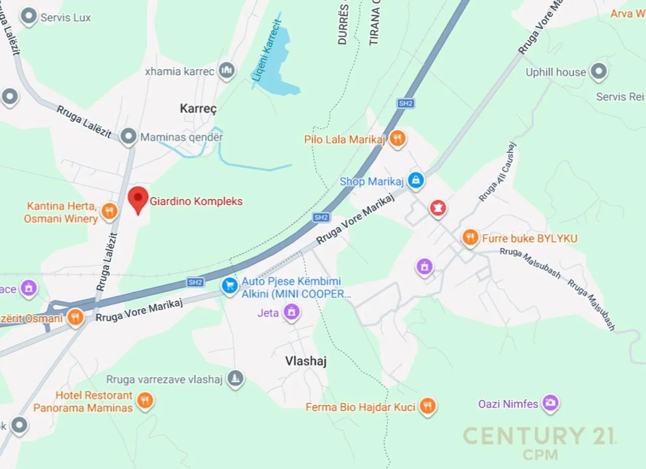 Land for sale in Maminas, Tirana, 2,740 m². Photo 1 of 1