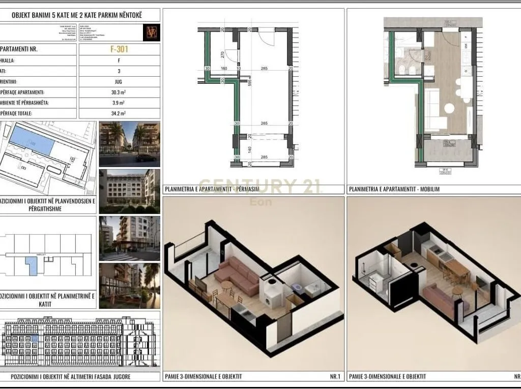 Studio for sale in Mali i Robit, Golem, 34 m². Photo 1 of 8