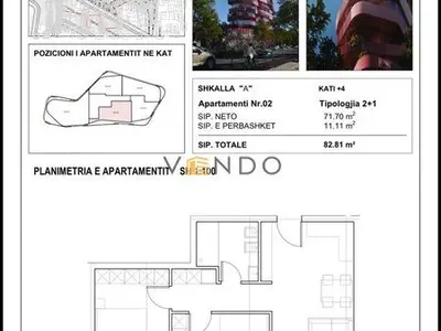 Apartament 2+1 në shitje në Qyteti Studenti, Tiranë, 99 m². Foto 6 nga 6