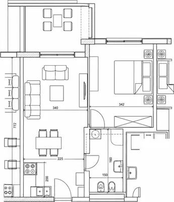 Apartament 1+1 në shitje në Golem Beach, Golem, 71 m². Foto 3 nga 3