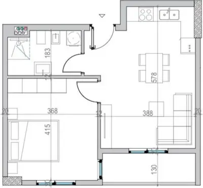 Apartament 1+1 në shitje në Golem, Kavajë , Albania, Durres, Golem, 64 m². Foto 2 nga 2