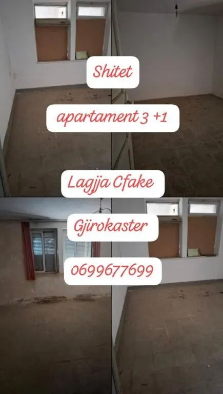 Apartament 3+1 në shitje në Xhamia Cfakë, Gjirokastër, 90 m². Foto 1 nga 3