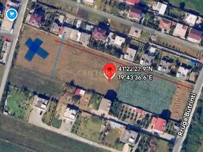 Tokë në shitje në Domje, Vorë, 2 200 m². Foto 2 nga 2