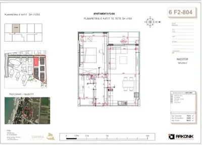 Appartamento 1+1 in vendita a Mali i Robit, Golem, 84 m². Foto 2 di 3