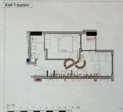 Apartament 1+1 në shitje në Rruga e Kavajës, Tiranë, 54 m². Foto 11 nga 12