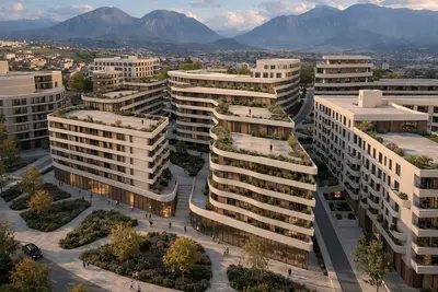 Appartamento 1+1 in vendita a Paskuqan, Kamza, 70 m². Foto 2 di 3