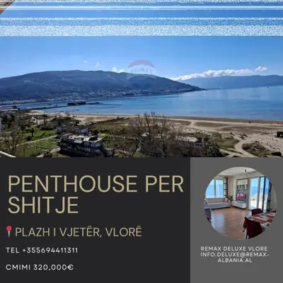 Penthouse në shitje në Plazhi i Vjetër, Vlorë, 160 m². Foto 1 nga 12
