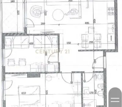 Apartament 2+1 në shitje në Kamëz Qendër, Kamëz, 97 m². Foto 2 nga 3