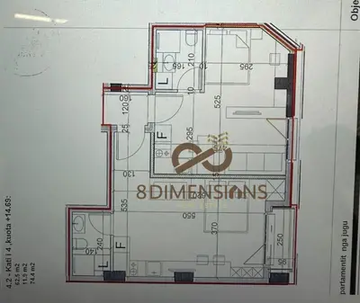 Apartment 1+1 for sale in Rruga Siri Kodra, Tirana, 74 m². Photo 7 of 7