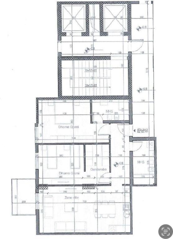 Appartamento 2+1 in vendita a Rruga Gjon Krisli, Tirana, 124 m²